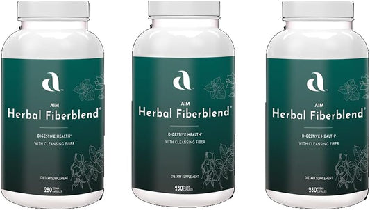 AIM Herbal Fiberblend 280 Capsules (3 Bottle) Helps Maintain Whole Body Healthy