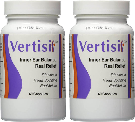 Equitab Vertisil Vertigohelp to Relieve Vertigo Symptoms Including Dizziness and Nausea Control Pack 2