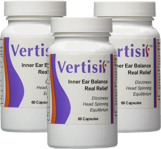 Equitab Vertisil Vertigohelp to Relieve Vertigo Symptoms Including Dizziness and Nausea Control Pack 3