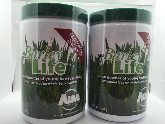 AIM BarleyLife - Family Size (12.7 oz) Barley Grass Powder (2)