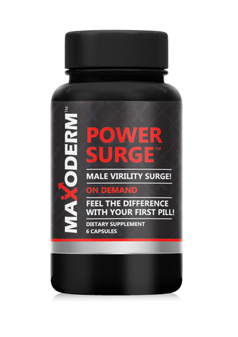 Maxoderm Power Surge Male Virility Surge Dietary Supplement 06 Capsules