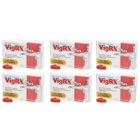 VigRx Plus - 6 Month Supply - 60 Capsules each; Oral Herbal Supplement