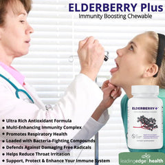 Leading Edge Health Elderberry Plus Promotes Respiratory Health Dietary Supplement