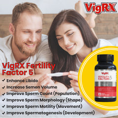 VigRX Fertility Factor 5 - Fertility Support Supplement For Him - 30 Capsules (Pack Of 3)