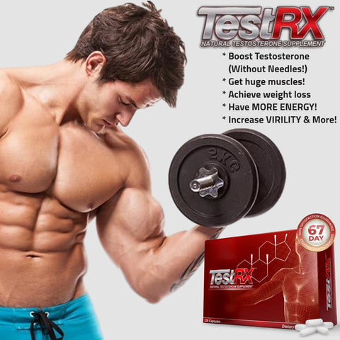 TestRX Boost Testosterone Supplement
